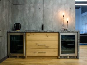 Minimalist residential living space designed in Calgary