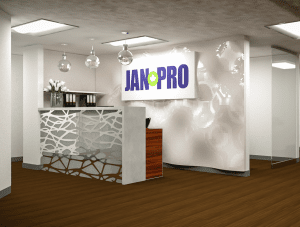 Commercial lobby and reception area design in Calgary