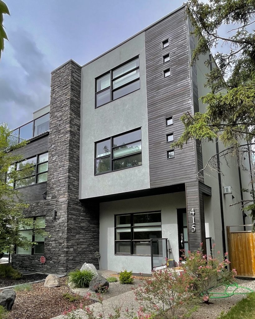 Contemporary custom home design in Calgary