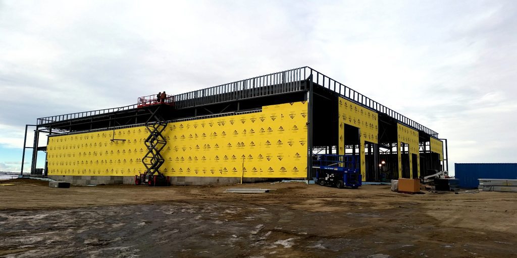 Industrial facility exterior design in Calgary